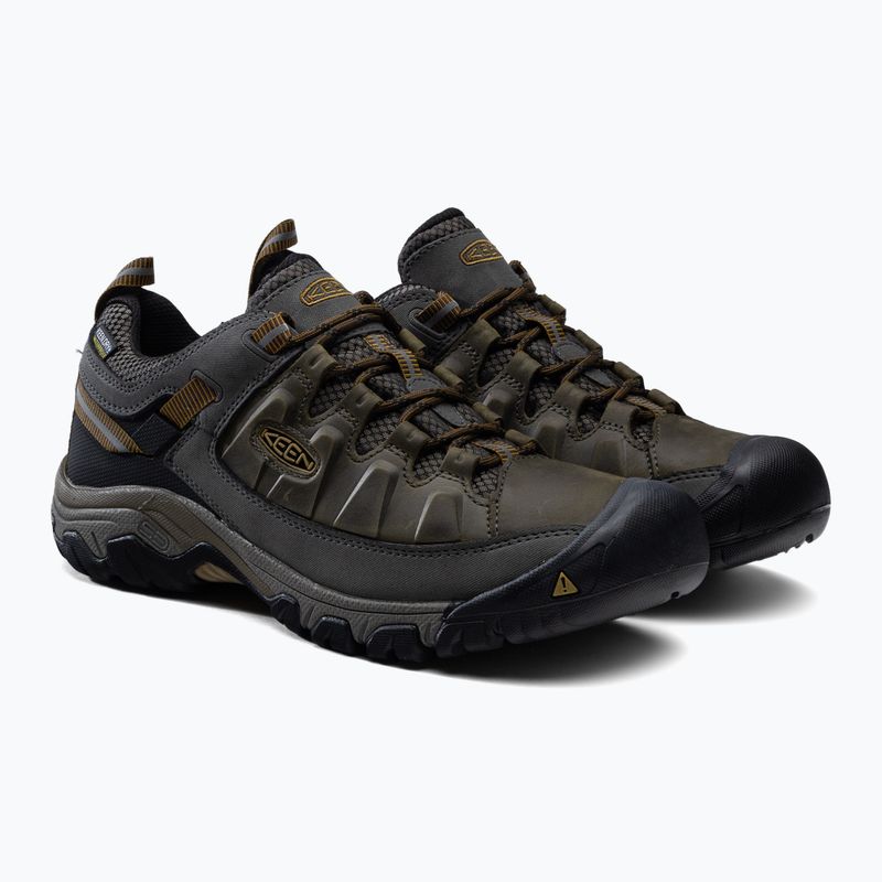 Buty trekkingowe męskie KEEN Targhee III WP black olive/golden brown 5