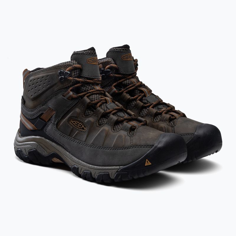 Buty trekkingowe męskie KEEN Targhee III Mid WP black olive/golden brown 5