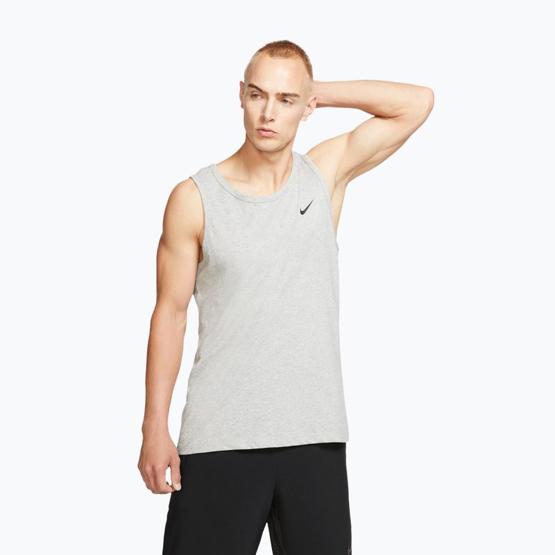 Koszulka treningowa męska Nike Dri-Fit TT dark grey heather/black
