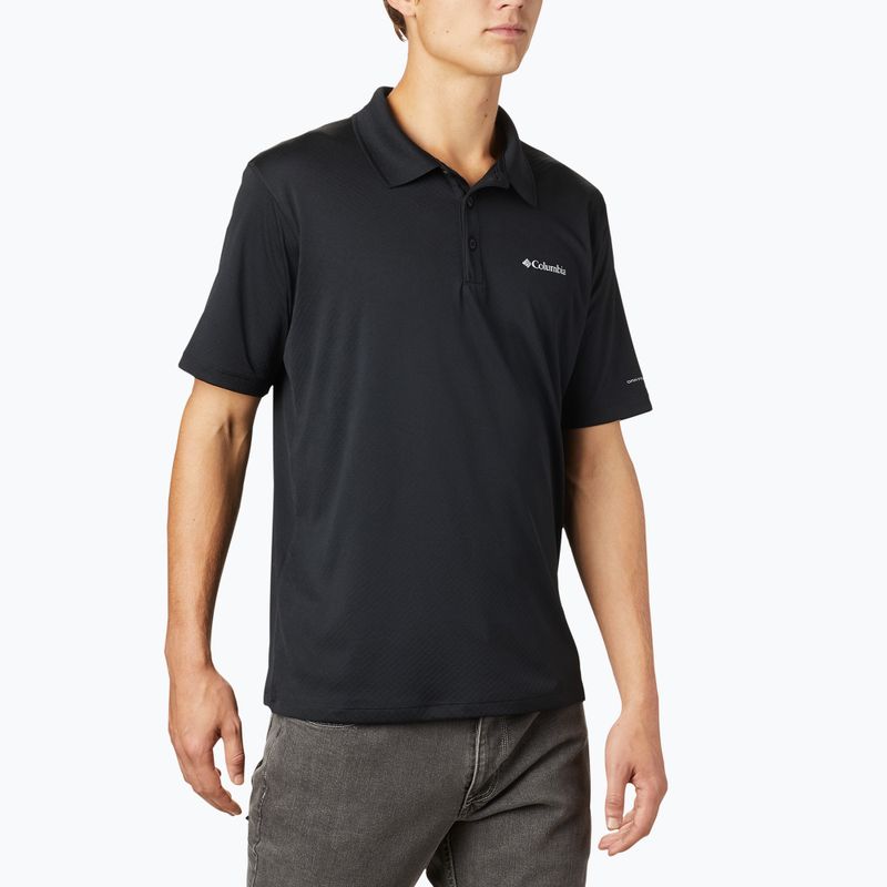 Koszulka trekkingowa męska Columbia Zero Rules Polo black 3