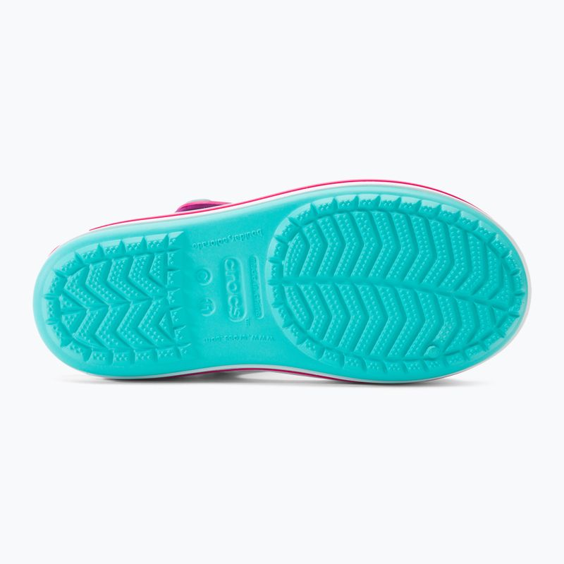 Sandały dziecięce Crocs Crocband Sandal Kids pool/candy pink 5