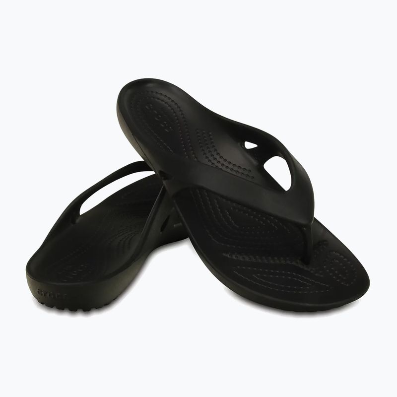 Japonki damskie Crocs Kadee II Flip black 10