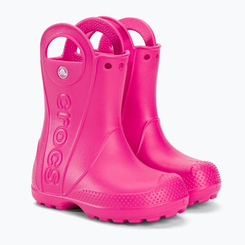 Kalosze dziecięce Crocs Handle It Rain Boot Kids candy pink 4