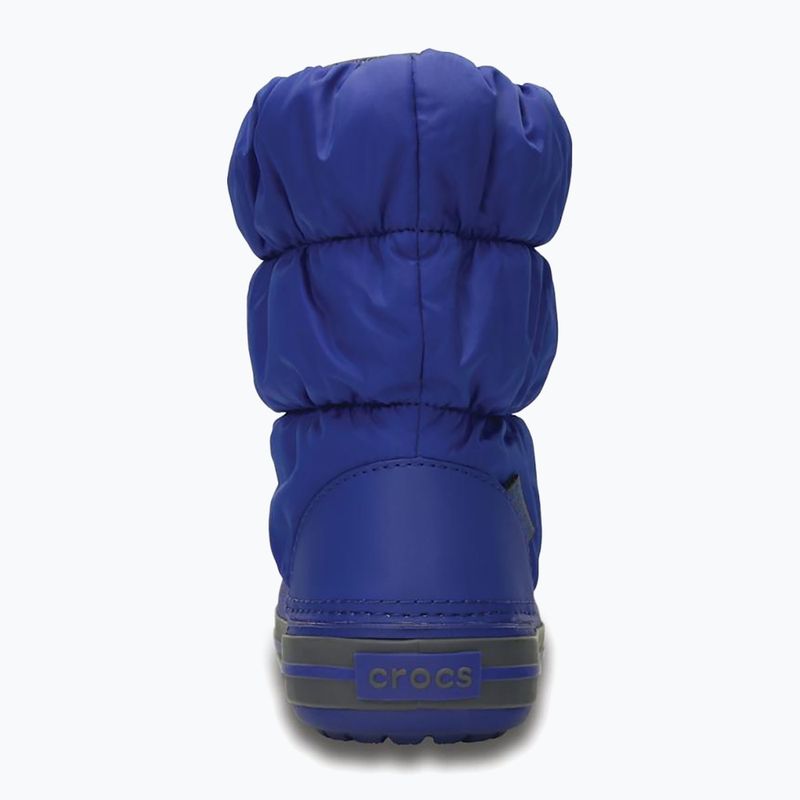 Śniegowce dziecięce Crocs Winter Puff Kids cerulean blue/light grey 3