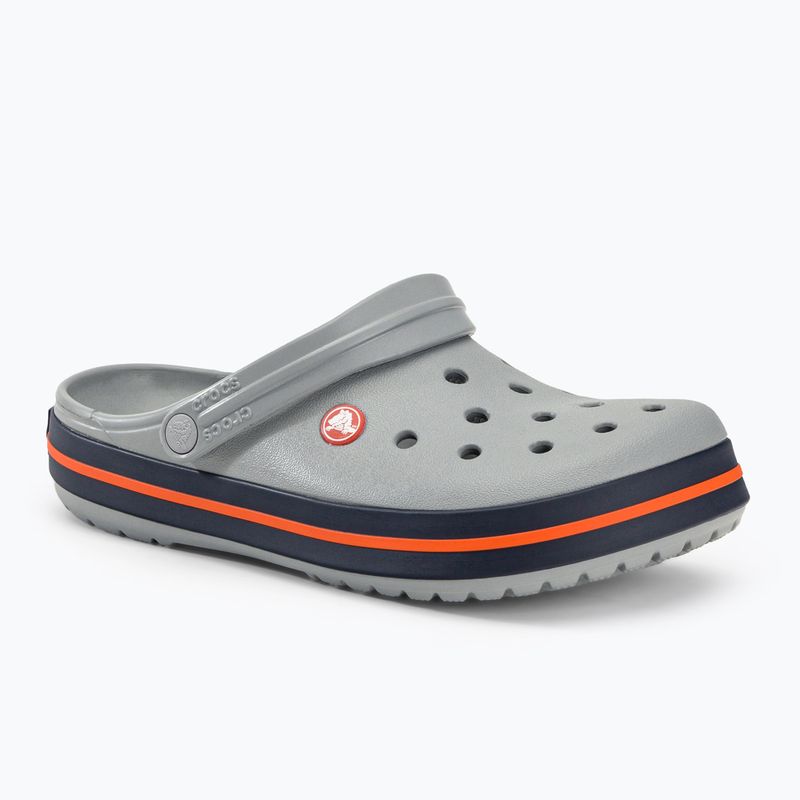 Klapki Crocs Crocband light grey/navy