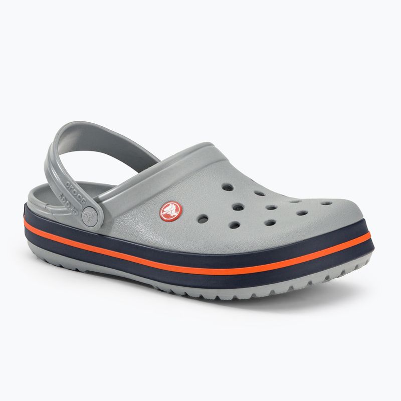 Klapki Crocs Crocband light grey/navy 2