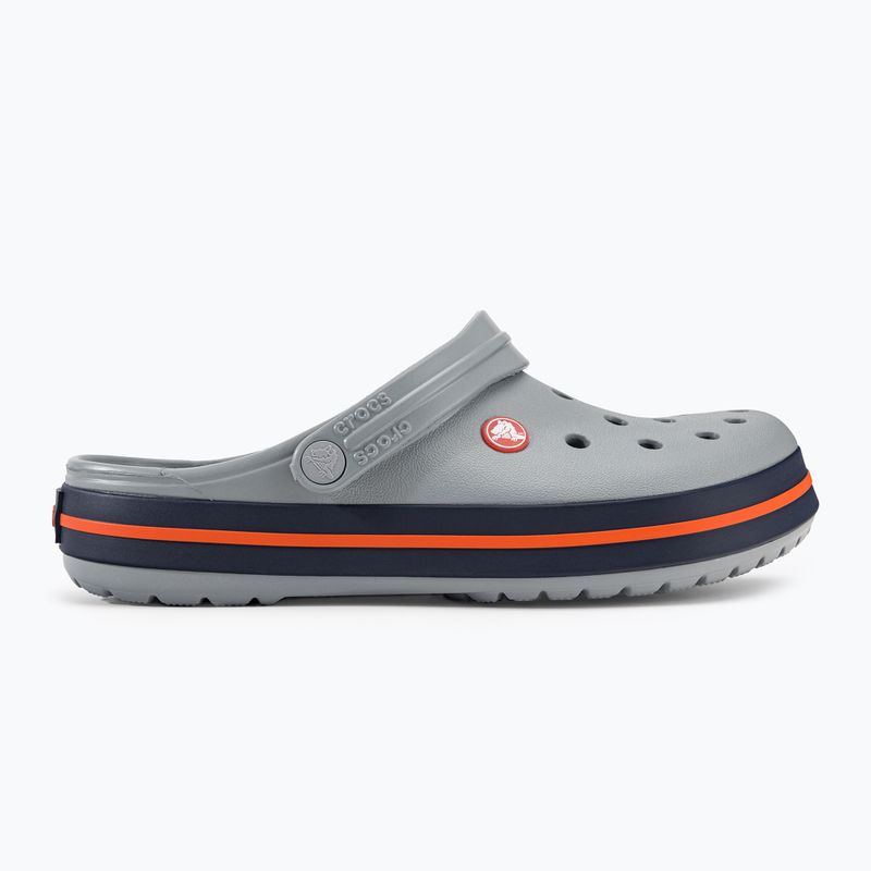 Klapki Crocs Crocband light grey/navy 3