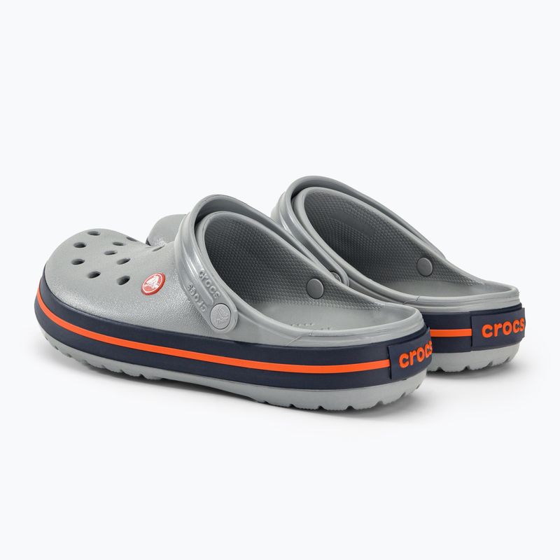 Klapki Crocs Crocband light grey/navy 4