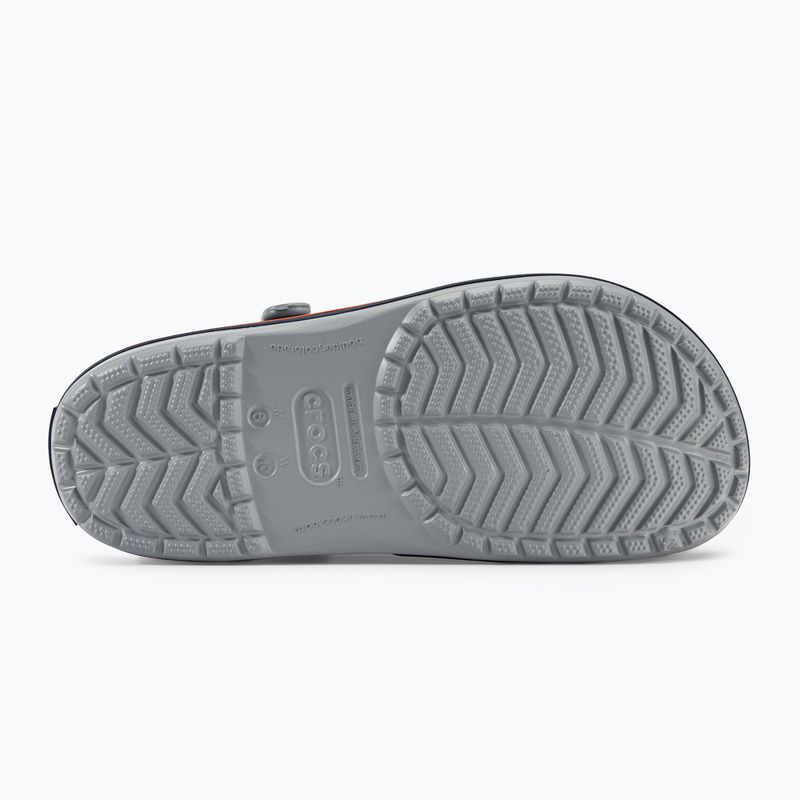 Klapki Crocs Crocband light grey/navy 6