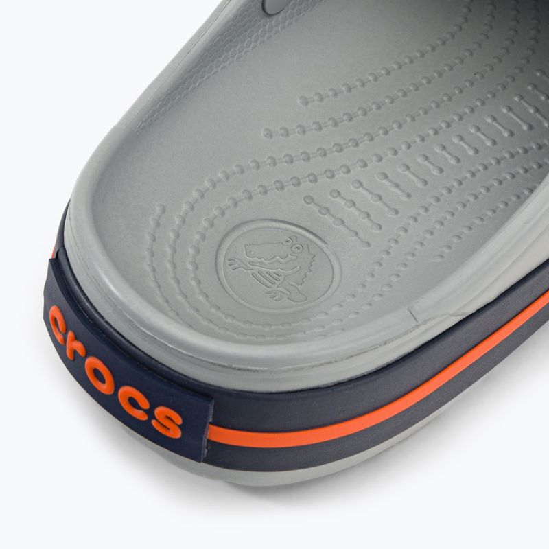 Klapki Crocs Crocband light grey/navy 10