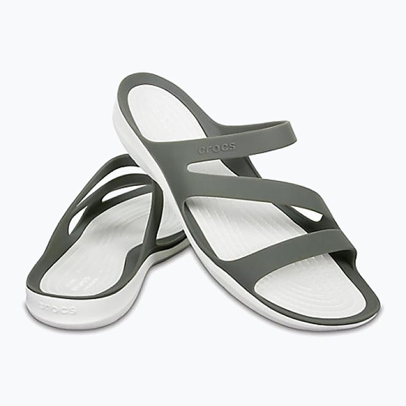 Klapki  Crocs Swiftwater Sandal W smoke/white 9
