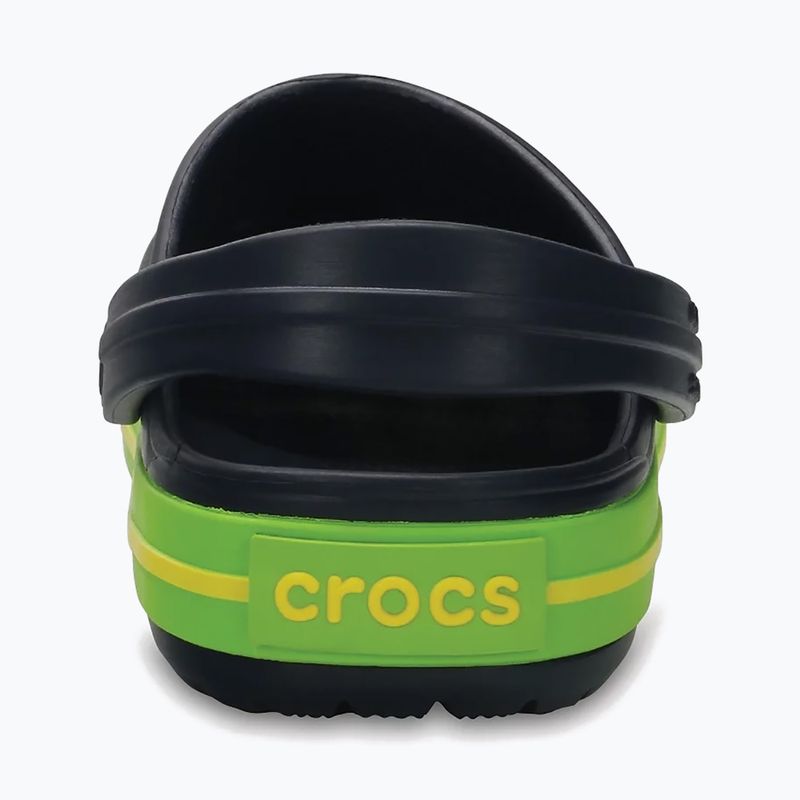 Klapki dziecięce Crocs Crocband Clog Kids navy/volt green 4