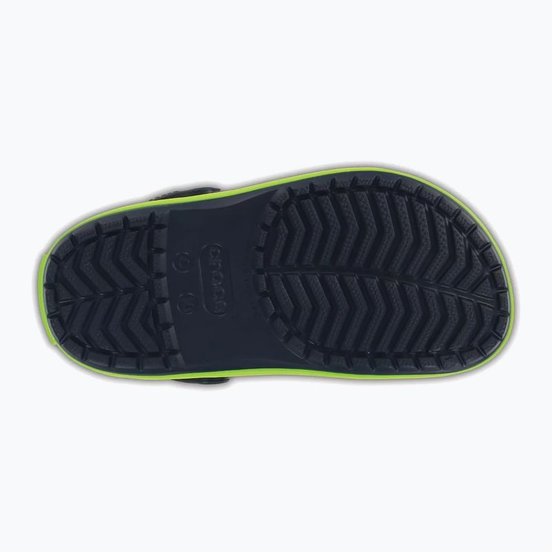 Klapki dziecięce Crocs Crocband Clog Kids navy/volt green 6