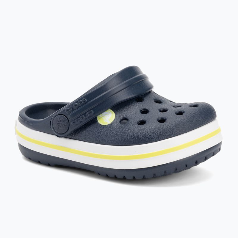 Klapki dziecięce Crocs Crocband Clog Kids navy/citrus 2
