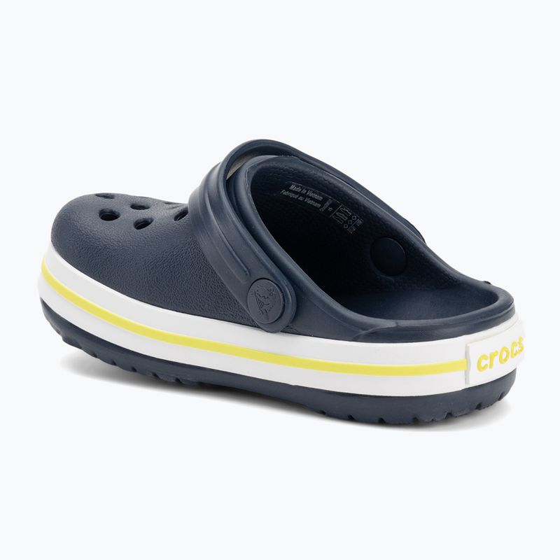 Klapki dziecięce Crocs Crocband Clog Kids navy/citrus 4
