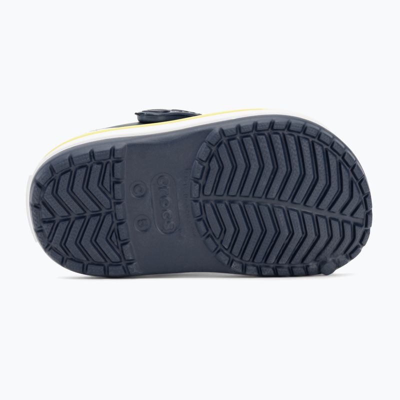 Klapki dziecięce Crocs Crocband Clog Kids navy/citrus 5