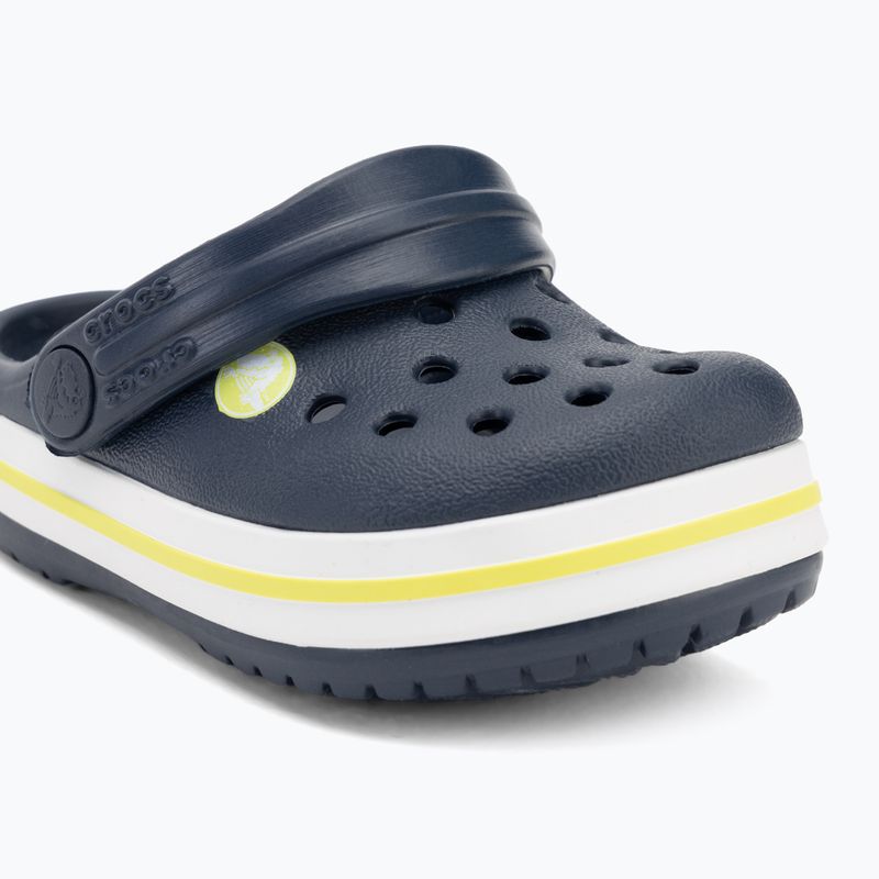 Klapki dziecięce Crocs Crocband Clog Kids navy/citrus 8