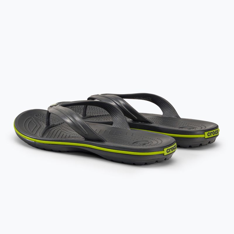 Japonki Crocs Crocband Flip graphite/volt green 3