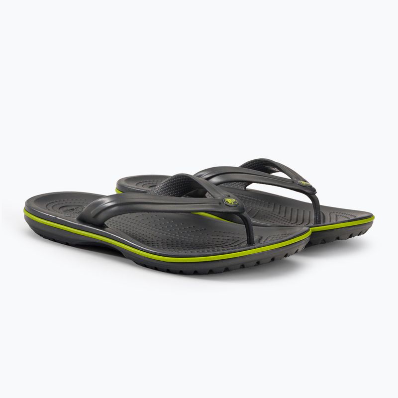 Japonki Crocs Crocband Flip graphite/volt green 4