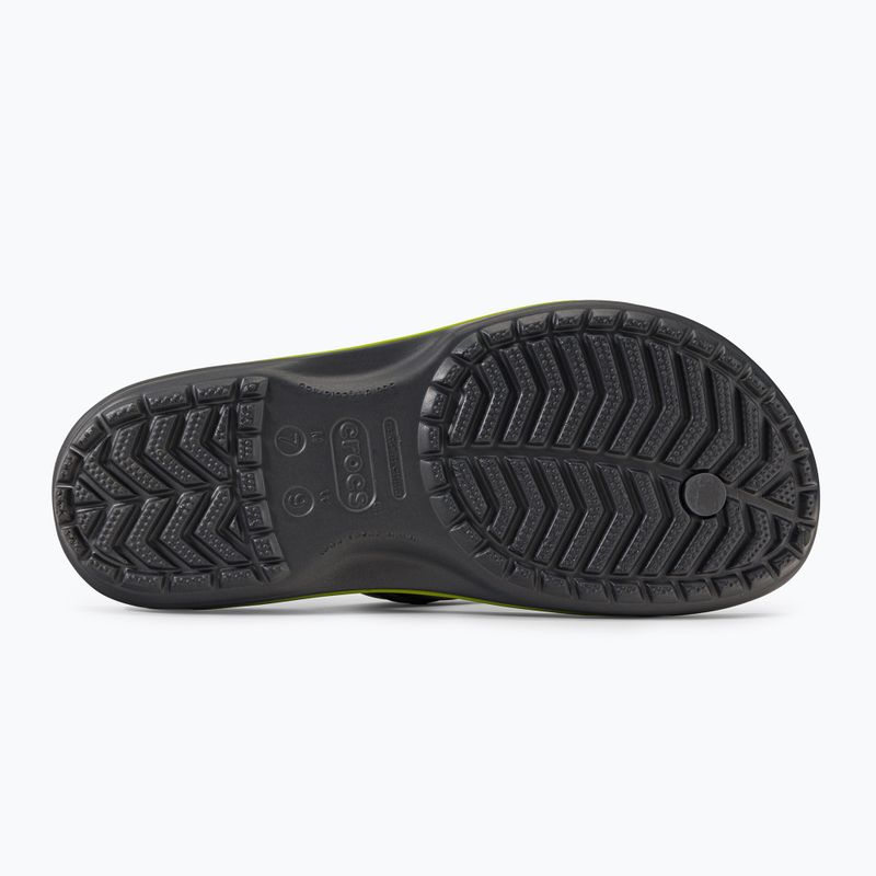Japonki Crocs Crocband Flip graphite/volt green 5
