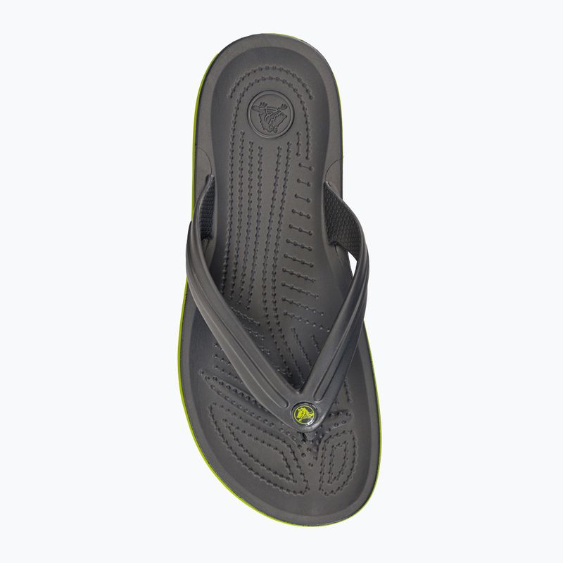 Japonki Crocs Crocband Flip graphite/volt green 6
