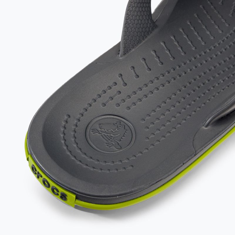 Japonki Crocs Crocband Flip graphite/volt green 8