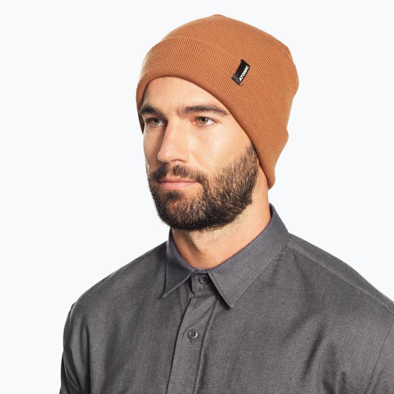 Czapka zimowa Atomic Alps Rolled Cuff Beanie brown 2