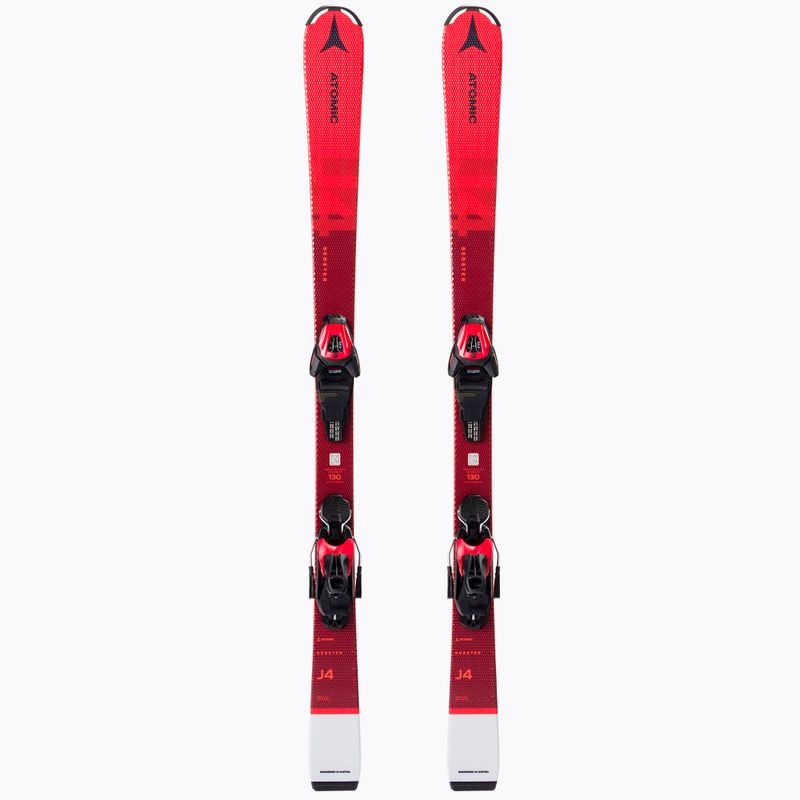 Narty zjazdowe dziecięce Atomic Redster J4 JTM + wiązania L6 GW red/silver