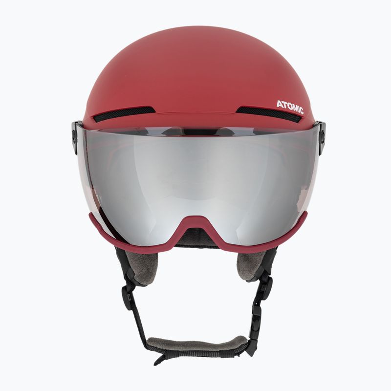 Kask narciarski Atomic Savor Visor Stereo dark red 2