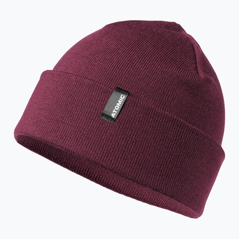 Czapka zimowa Atomic Alps Rolled Cuff Beanie maroon