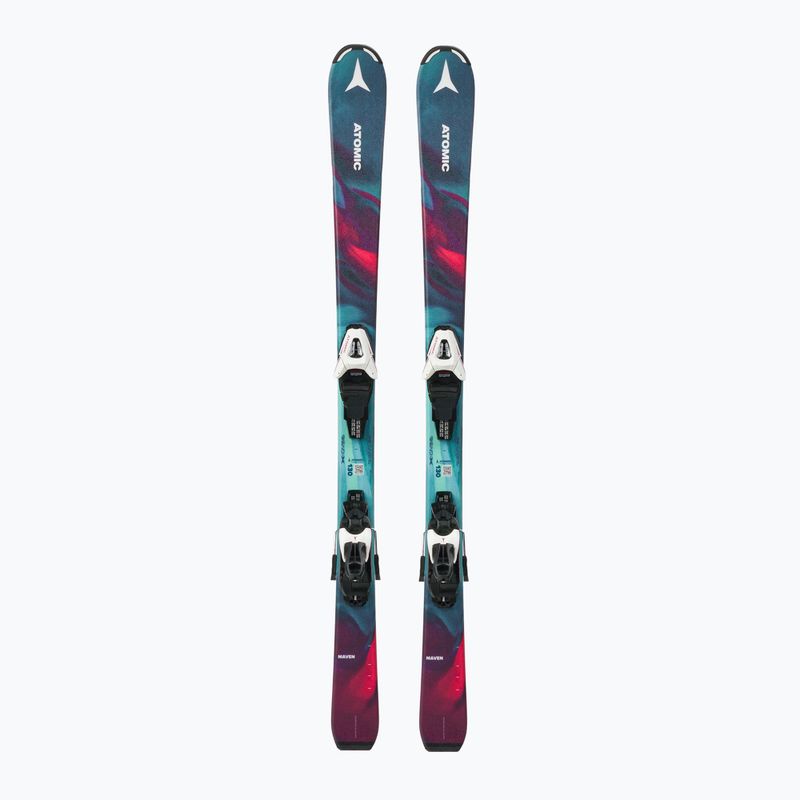 Narty zjazdowe dziecięce Atomic Maven Girl + wiązania C5 GW multicolor