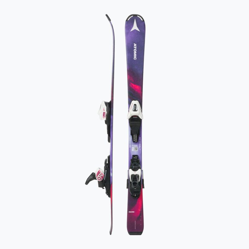 Narty zjazdowe dziecięce Atomic Maven Girl + wiązania C5 GW multicolor/blue 2