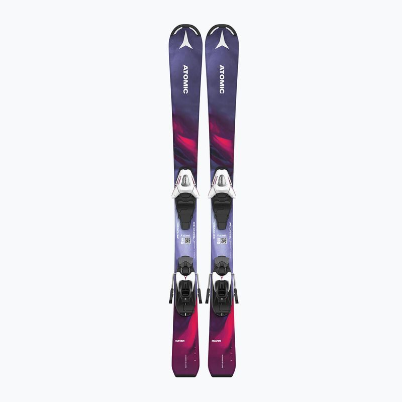 Narty zjazdowe dziecięce Atomic Maven Girl + wiązania C5 GW multicolor/blue 10