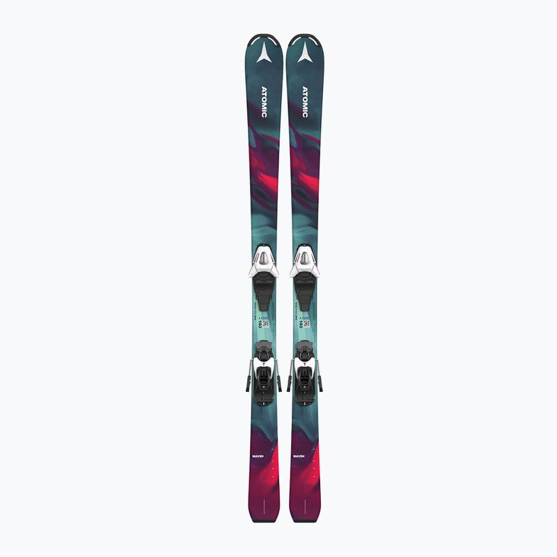 Narty zjazdowe dziecięce Atomic Maven Girl + wiązania C5 GW multicolor 10