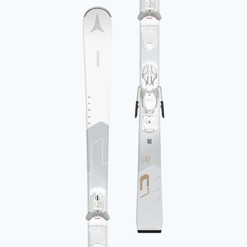 Narty zjazdowe damskie Atomic Cloud C7 White + wiązania M10 GW 10