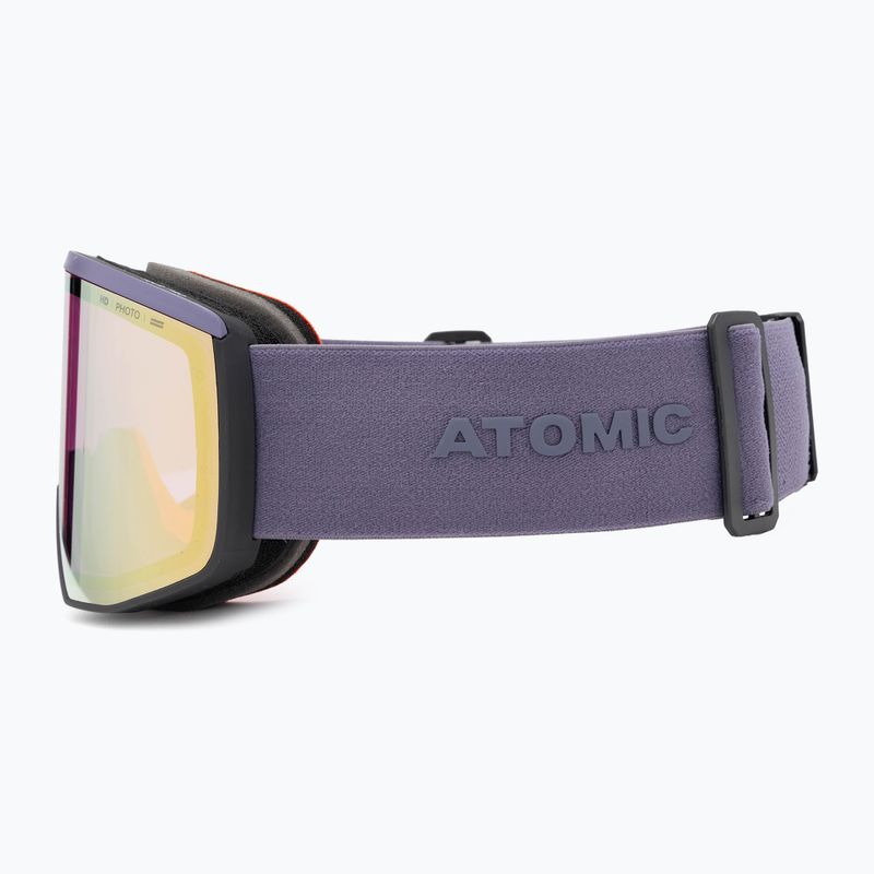 Gogle narciarskie Atomic Four Pro HD Photo dark purple/amber gold/clear 5