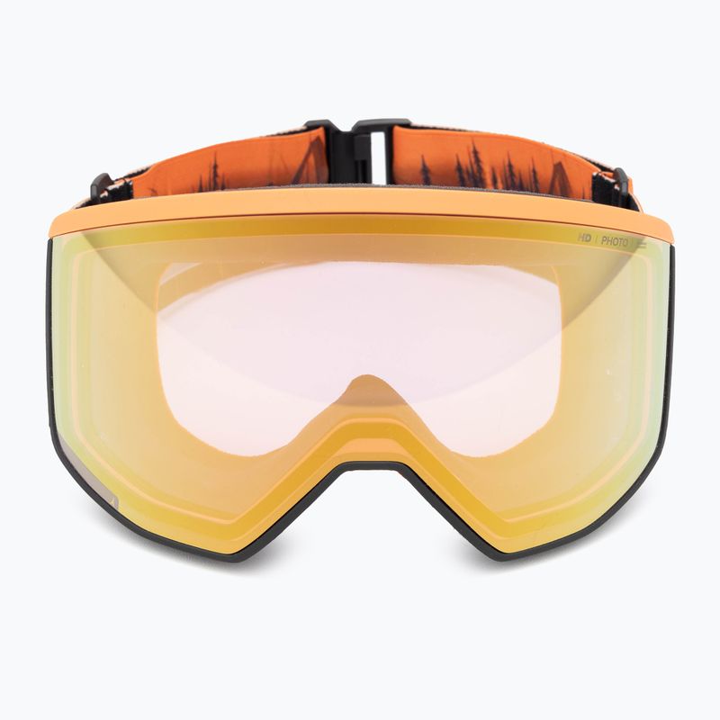 Gogle narciarskie Atomic Four Pro HD Photo black/orange/ tree/amber gold/clear 3