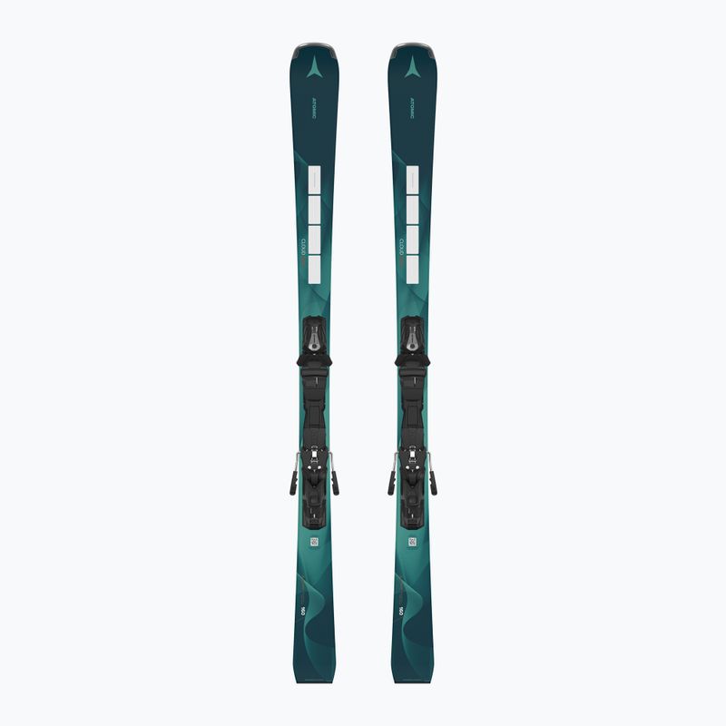 Narty zjazdowe damskie Atomic Cloud Q14 Revoshock S + wiązania MI12 GW petrol
