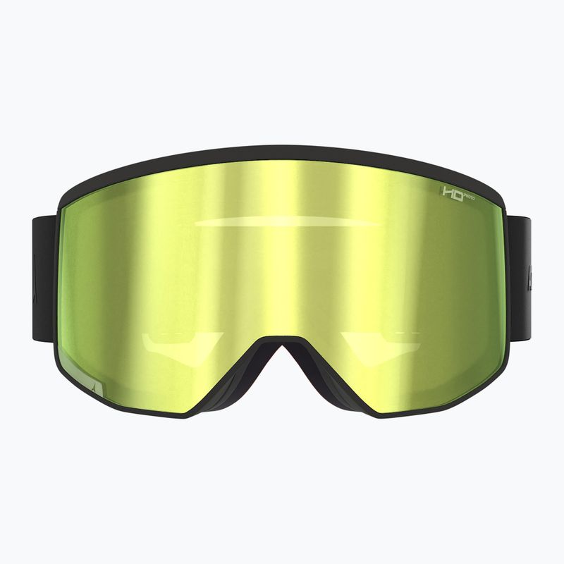 Gogle narciarskie Atomic Four Pro HD Photo all black/green gold hd photo 2