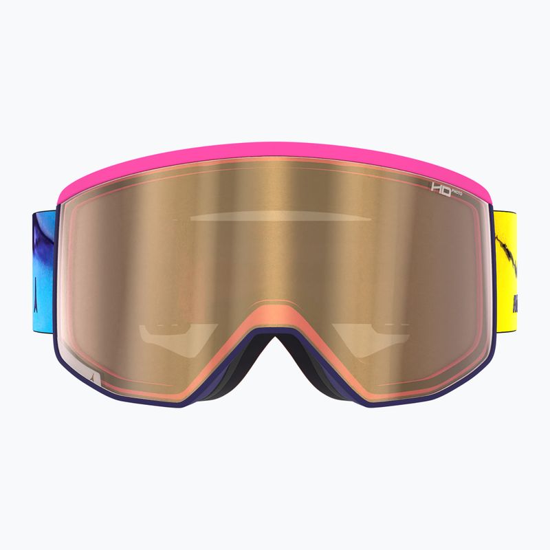 Gogle narciarskie Atomic Four Pro Signature NMC pink powder/amber gold hd photo/clear 2