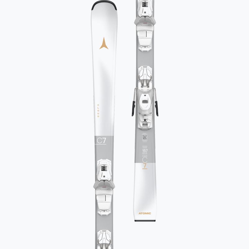 Narty zjazdowe damskie Atomic Cloud C7 White + wiązania M10 GW white 7