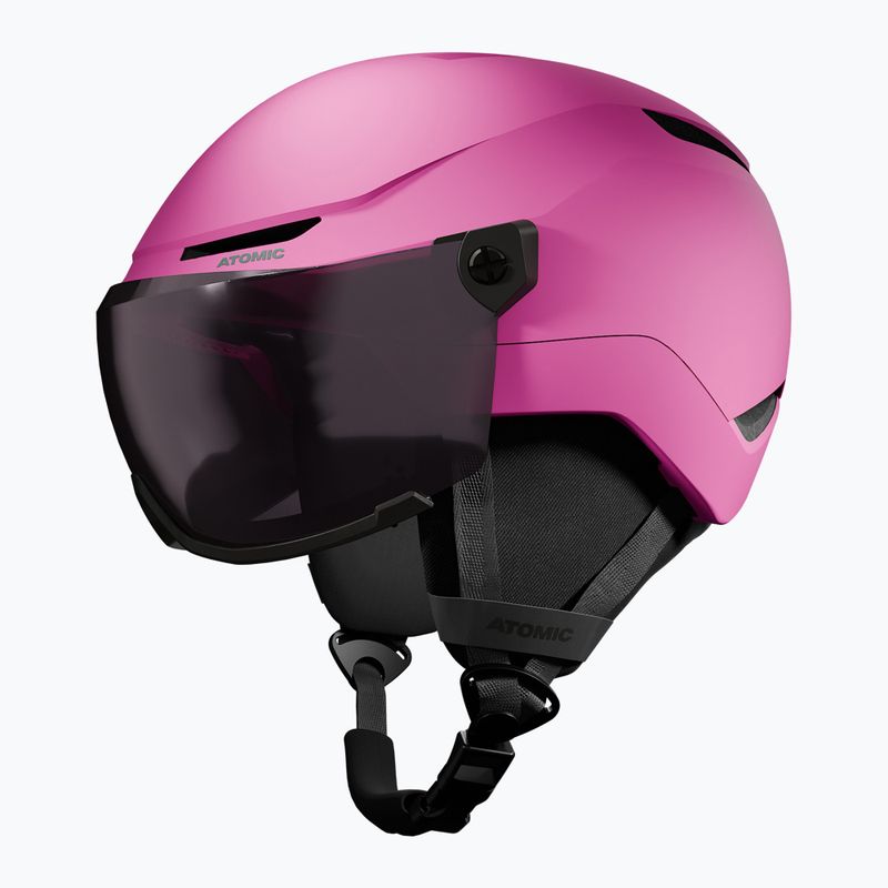 Kask narciarski dziecięcy Atomic Revent Visor Jr pink/silver flash 2