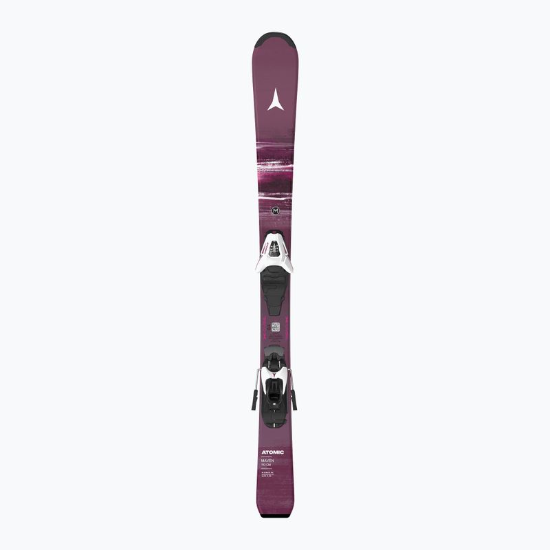 Narty zjazdowe dziecięce Atomic Maven Jr 100-120 + wiązania C5 GW red plum 2