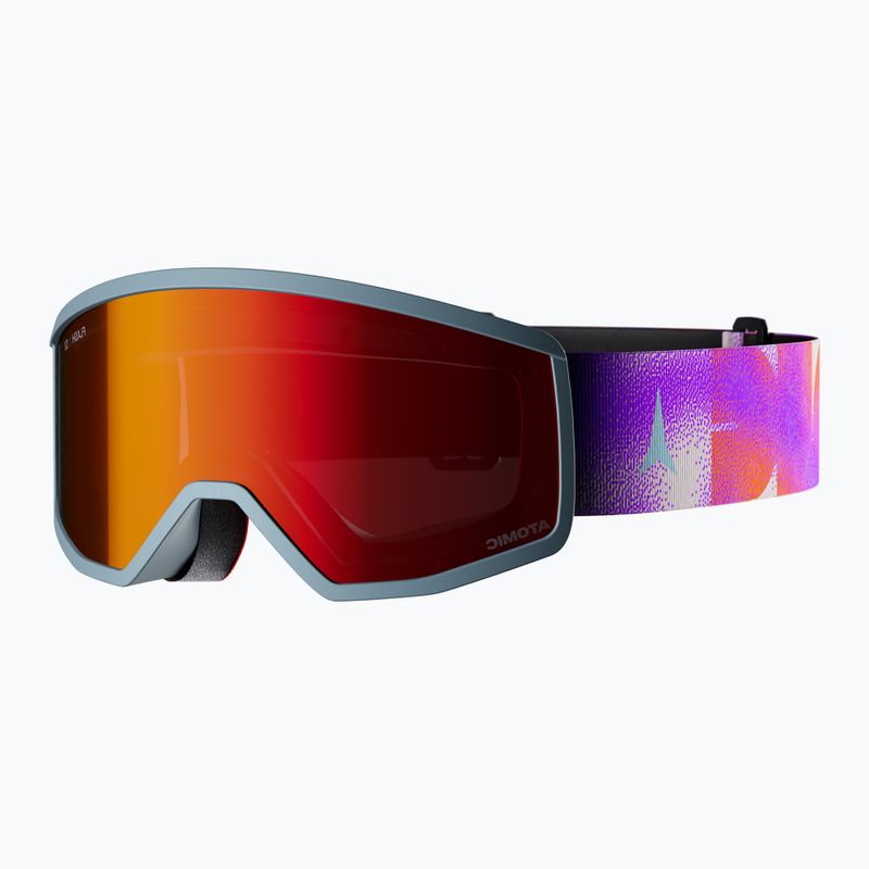 Gogle narciarskie dziecięce Atomic Four Jr Flash graphic/glacier/purple/orange/red flash