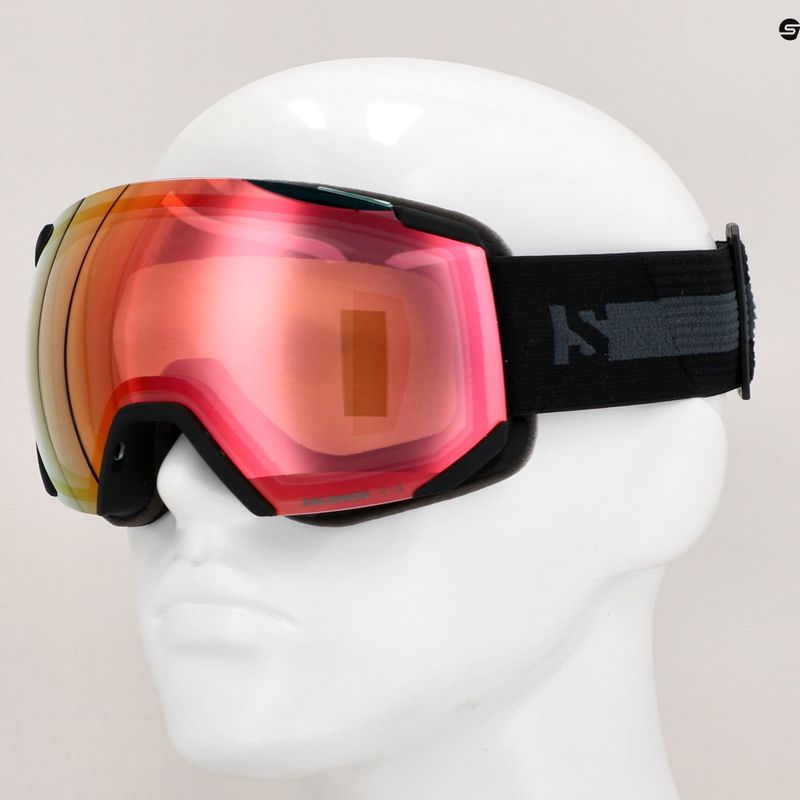 Gogle narciarskie Salomon Radium Photo ML black/red 10