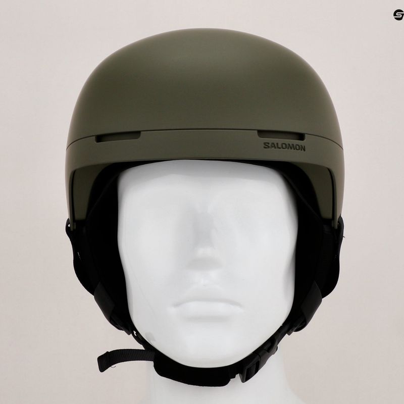 Kask narciarski Salomon Brigade olive night 12