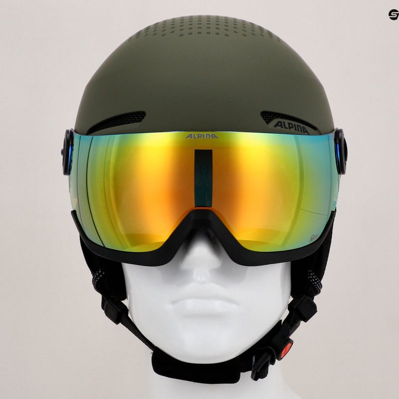 Kask narciarski Alpina Arber Visor Q-Lite olive matt 7
