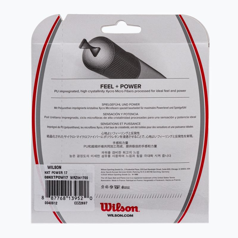 Naciąg tenisowy Wilson Nxt Power 17 12,2 m natur 2