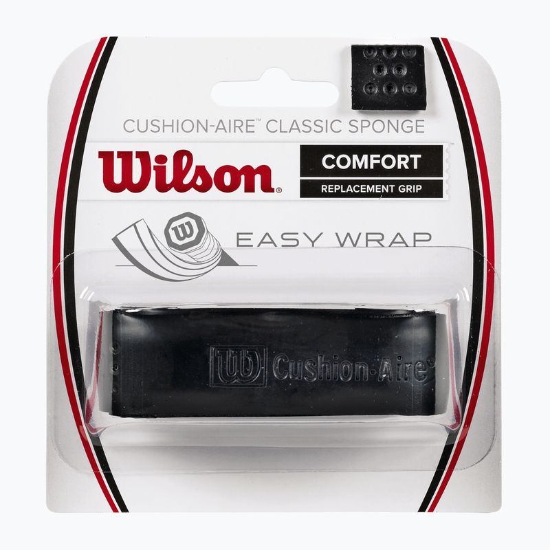 Owijka do rakiet tenisowych Wilson Cushion Aire Classic Sponge Grip black