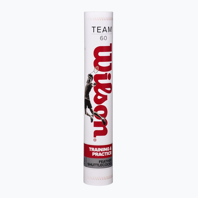 Lotki do badmintona Wilson Team 12 szt. white